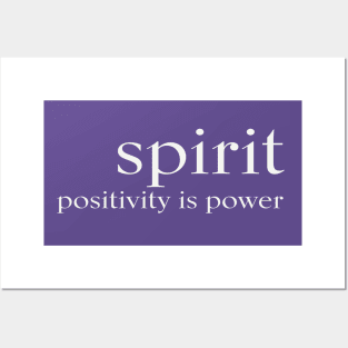 SPIRIT positivity is power - White Posters and Art